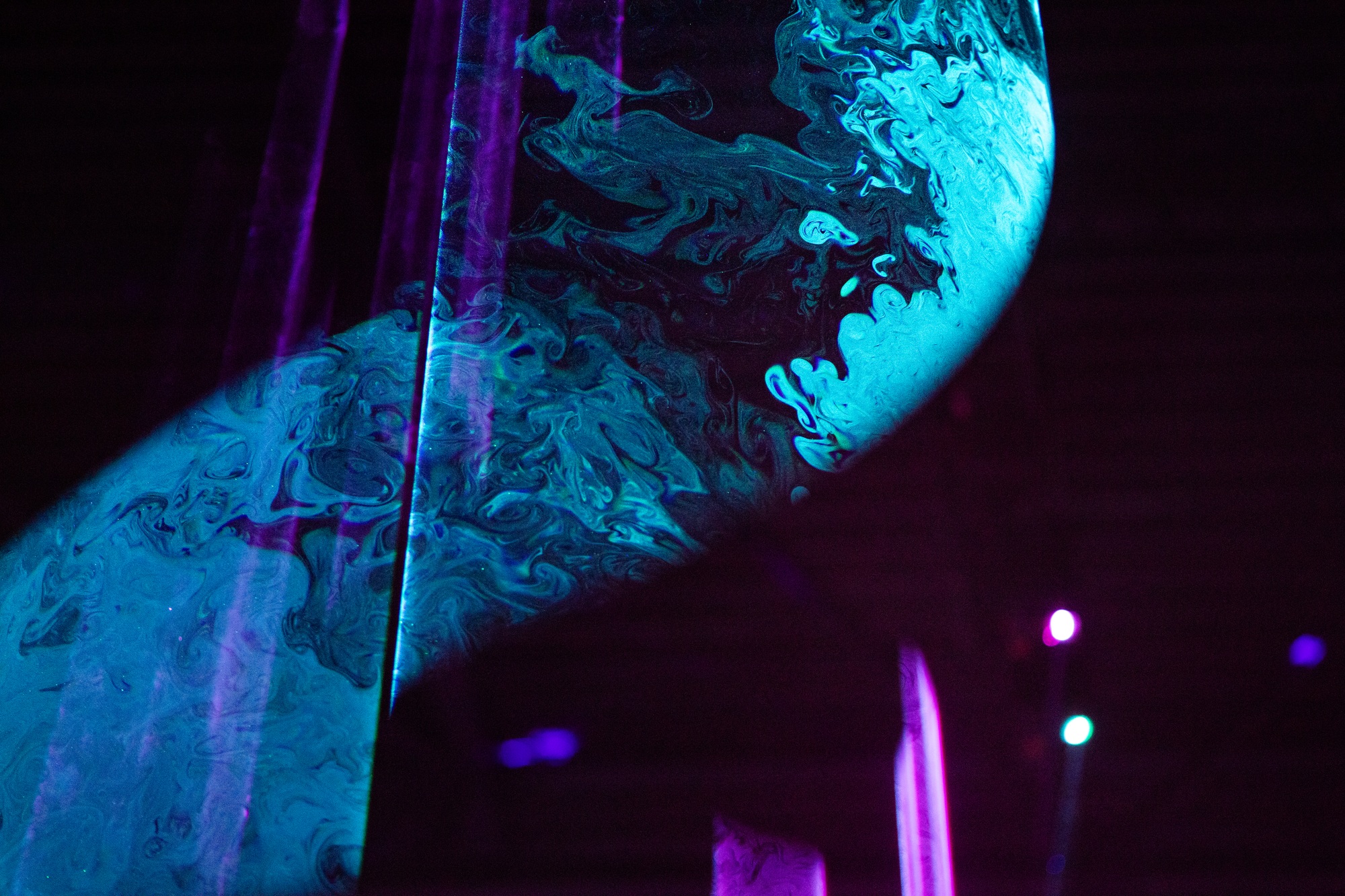 laser show at an event