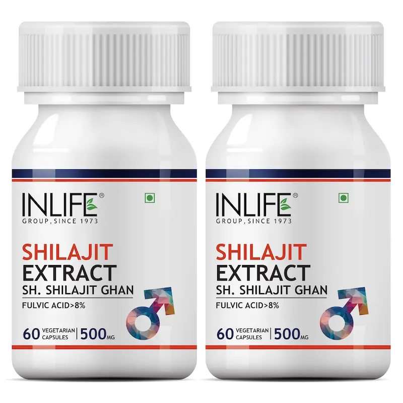 INLIFE Pure Shilajit Extract Supplement for Men | Strength and Stamina, 500mg - 60 capsules - Image 3