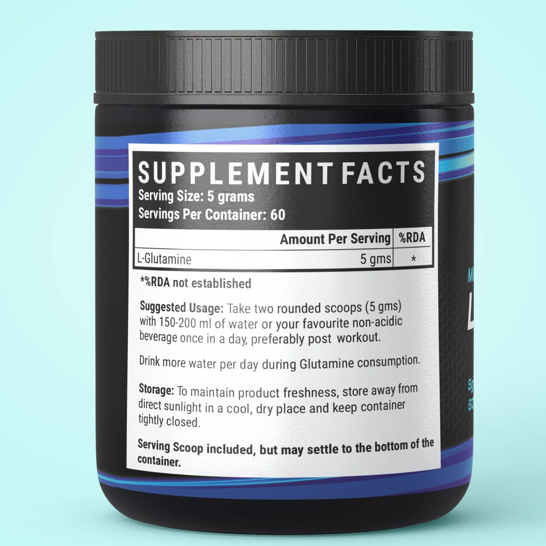 INLIFE Micronized L - Glutamine Powder Supplement - 300 grams (Unflavoured) - Image 3