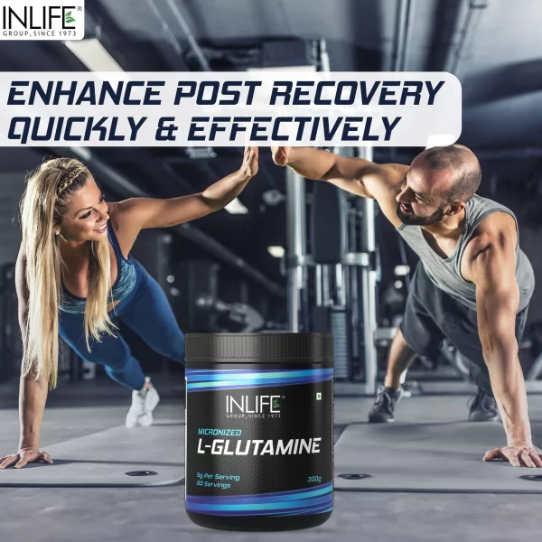 INLIFE Micronized L – Glutamine Powder Supplement – 300 grams ...