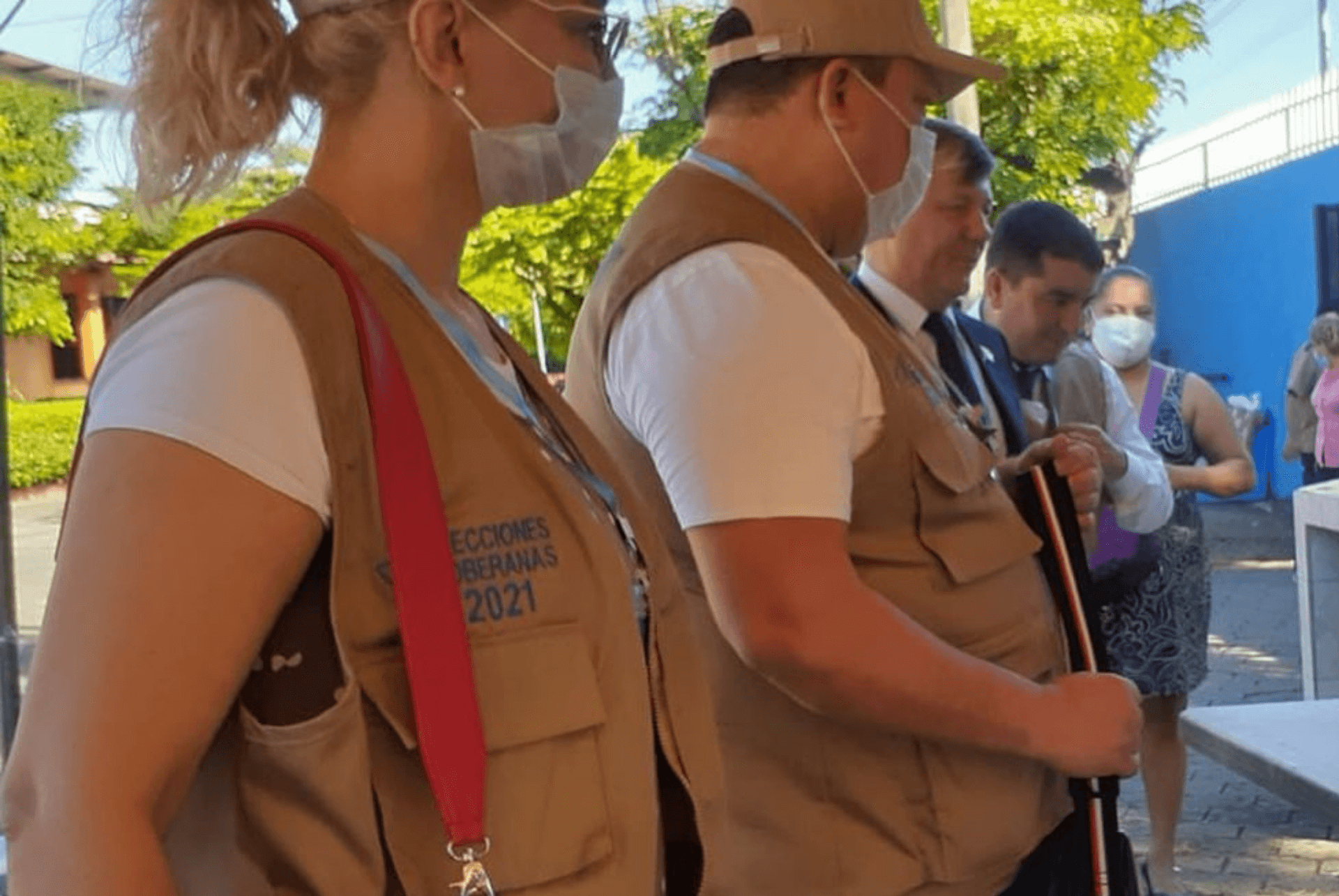 Acompañantes electorales recorren los diferentes Centros de Votación en Nicaragua